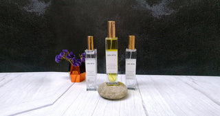 bergamot, lavender and ylang-ylang room and linen natural spray with essential oils
